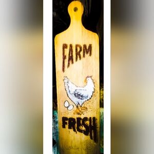 Farm Fresh Wooden Cutting Board Decor